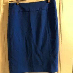 ANN TAYLOR cobalt blue pencil skirt